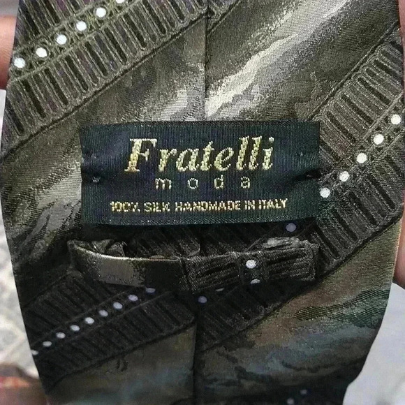 Fratelli moda handmade  silk tie - Picture 2 of 3